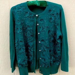 Beautiful Ann Taylor cardigan with lace